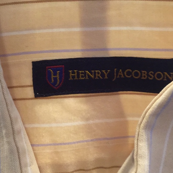 Henry Jacobson Men’s Size M Button Down Shirt - Picture 2 of 2